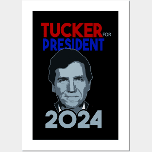 Tucker Carlson For President 2024 Posters and Art